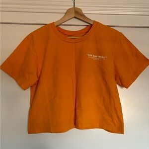 Vibrant Yellow Vans Crop Top